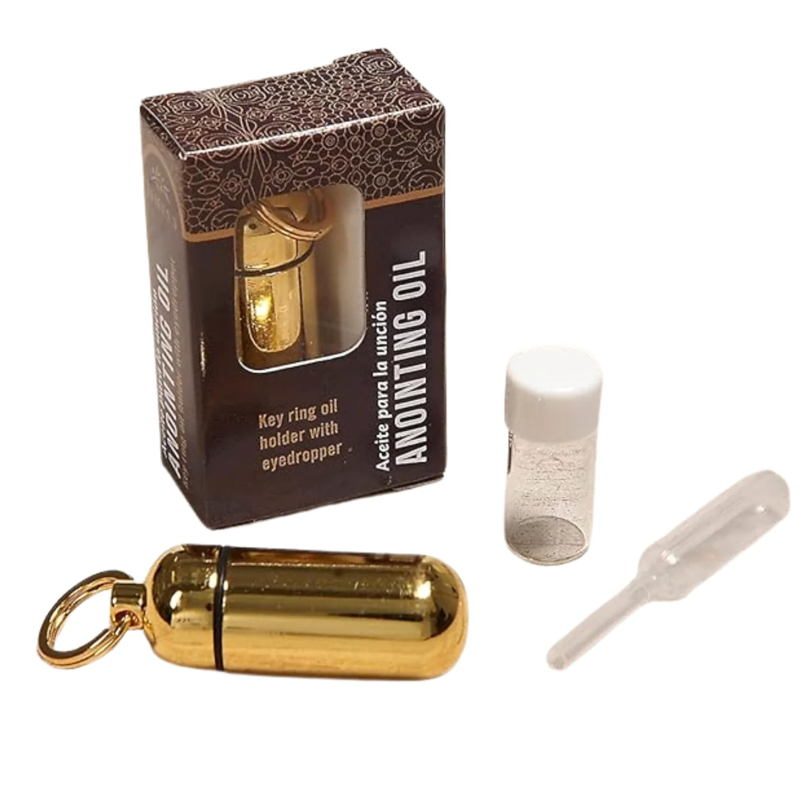 Broadman Anointing Oil Holder with Key Ring and Eyedropper