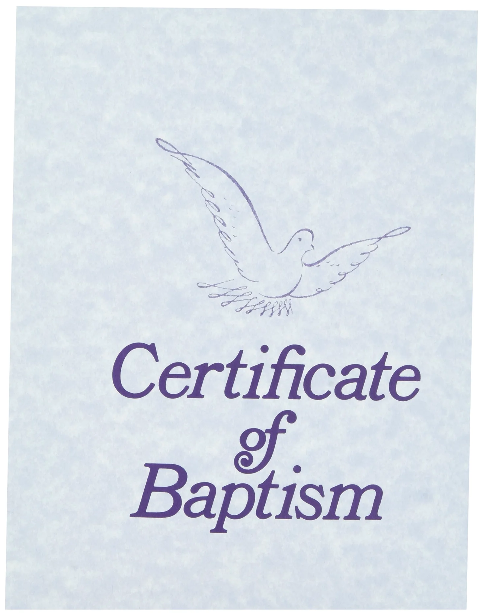 Broadman Baptism Certificate, with Envelope, 6 Pack