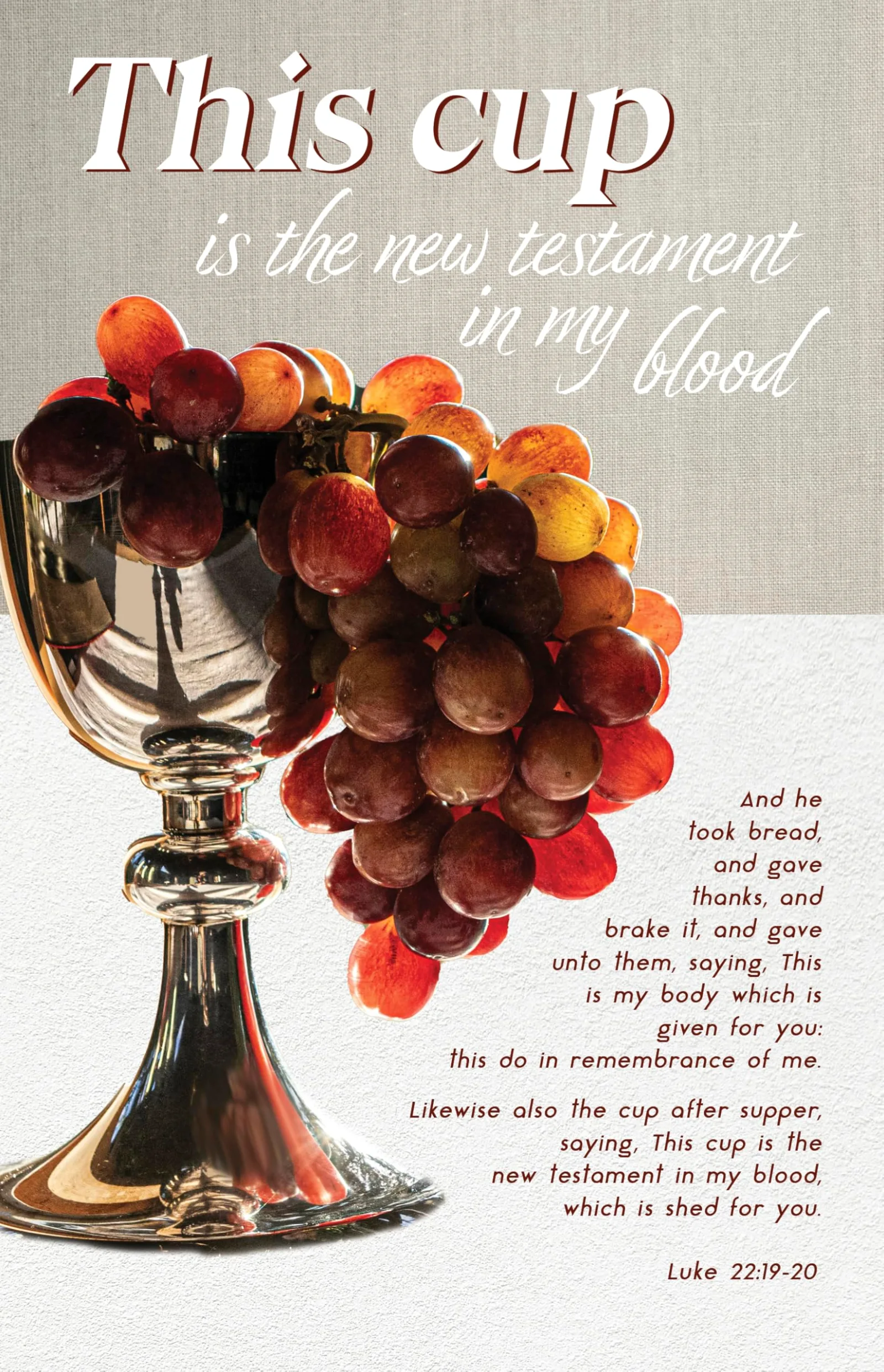 Broadman Communion Bulletin: This Do (Luke 22:19-20), 100 Pack