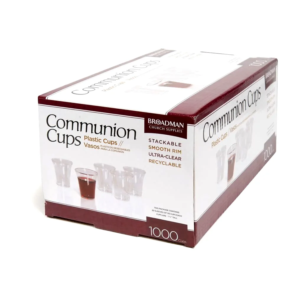 Broadman Communion Cups, 1,000 Count, with Bread