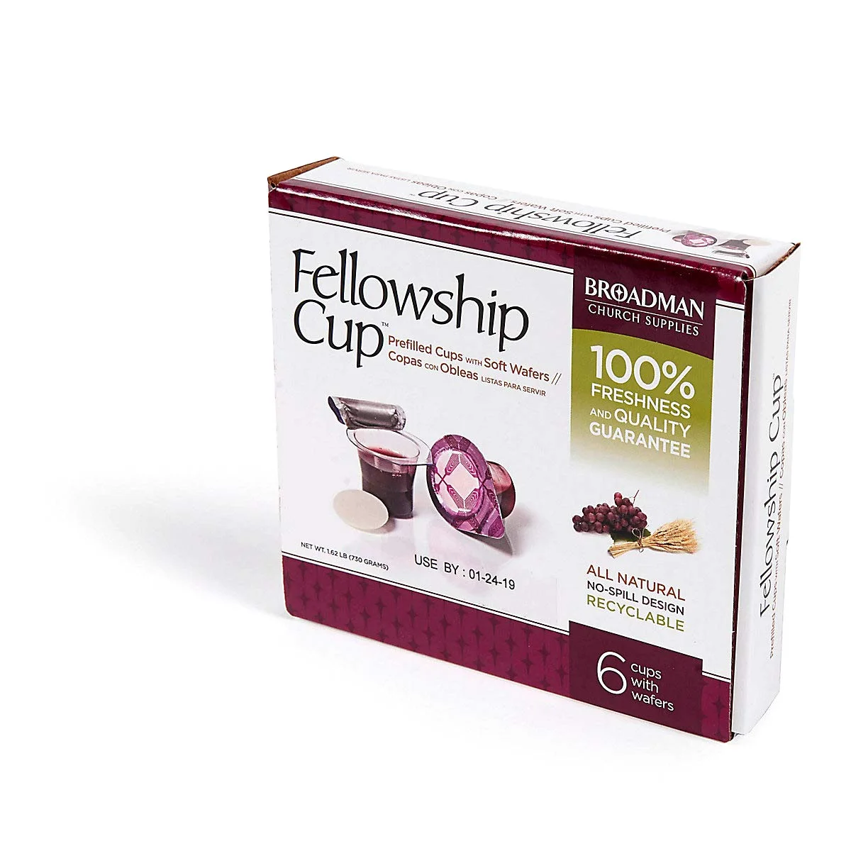 Broadman Fellowship Cup Prefilled Communion Cups, Juice and Wafer