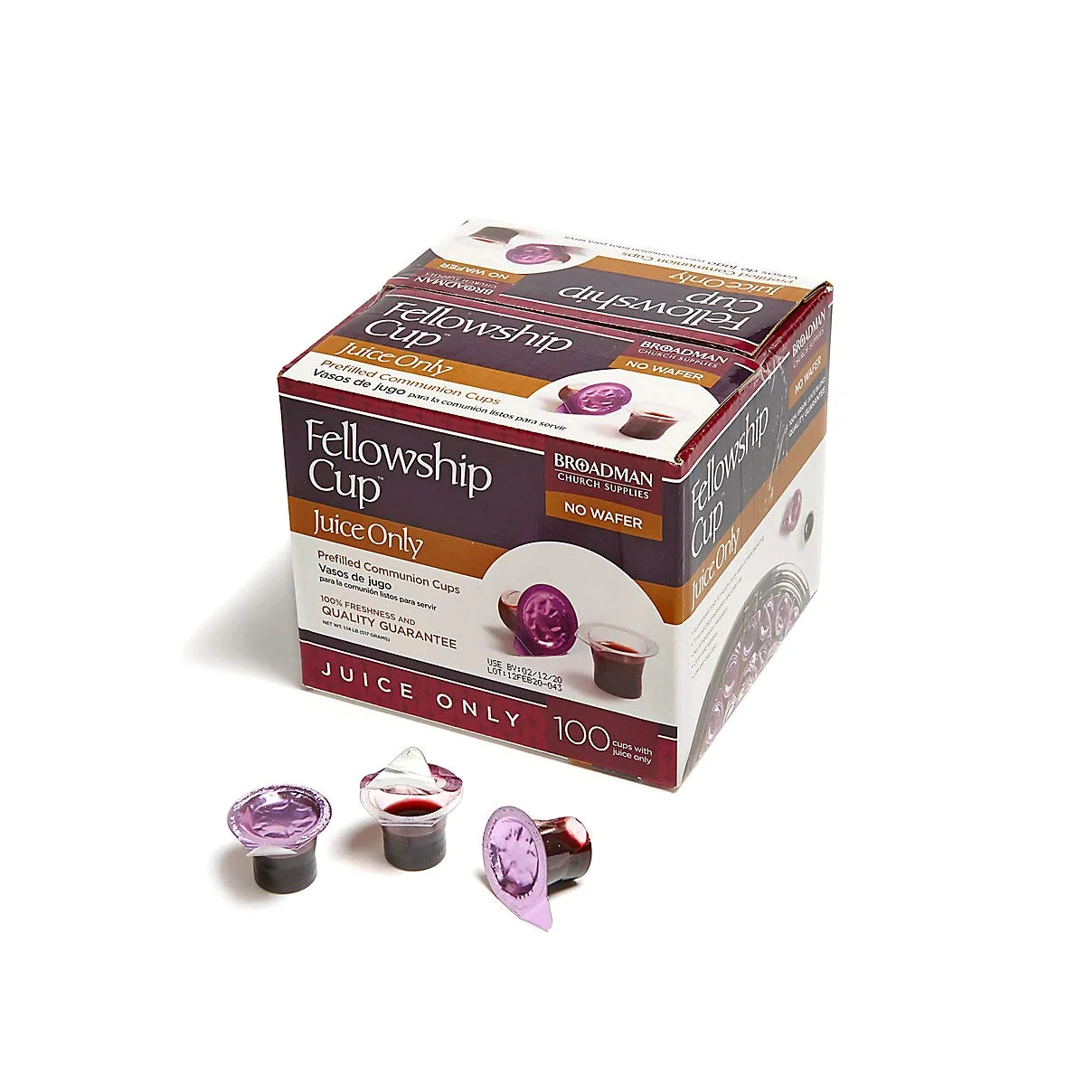 Fellowship Cup Prefilled Communion Cups, Juice Only